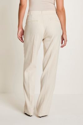 Para Mi Linnen Broek: Hannah, flowy linnen, Sand kleur
