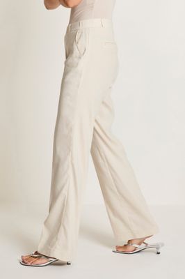 Para Mi Linnen Broek: Hannah, flowy linnen, Sand kleur