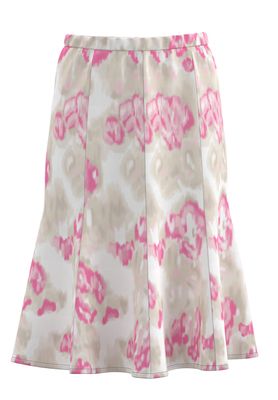 Frank Walder Rok: Elastiek, Beige / roze tinten