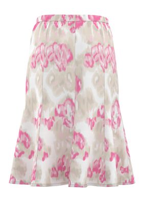 Frank Walder Rok: Elastiek, Beige / roze tinten