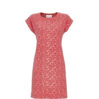 Ringella Bloomy dames nachthemd: Koraal, korte mouw, badstof