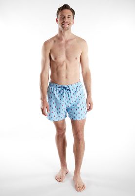Ceceba Zwemshort Heren: Ijsjes motief, los model, ingewerkte slip