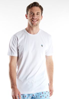 Ceceba T-shirt heren: Wit, Ijsje