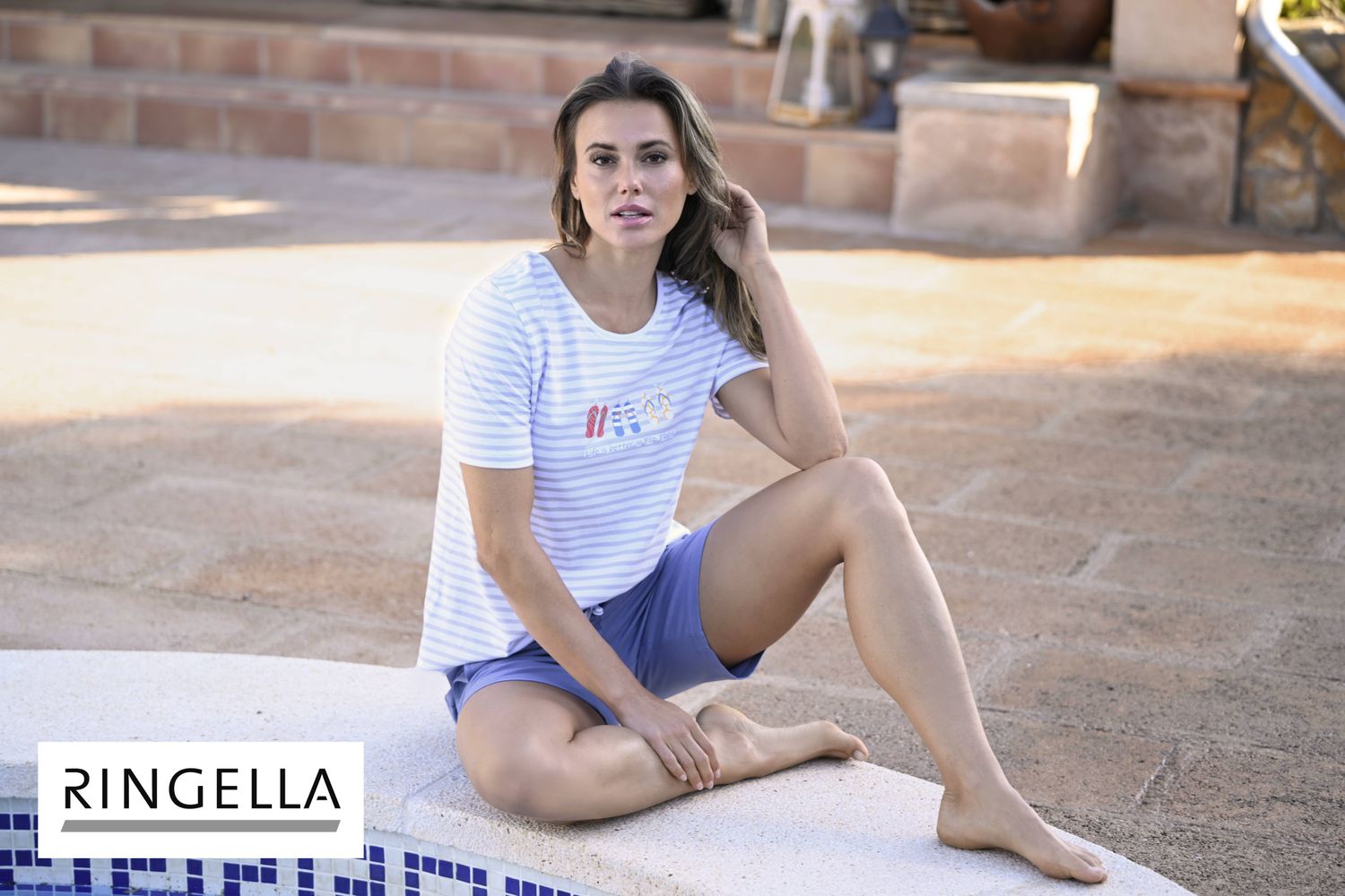 Ringella Dames pyjama: Blauw