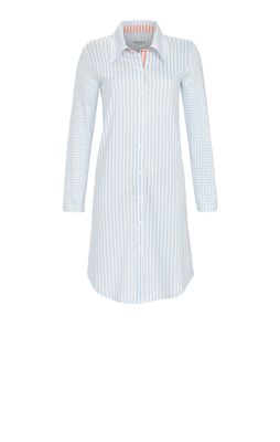 Ringella Nachthemd Dames: Gestreept, Doorknoop model, Lengte 95cm
