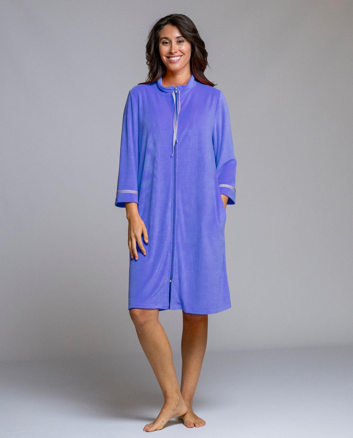 Egatex kamerjas: Blauw met rits