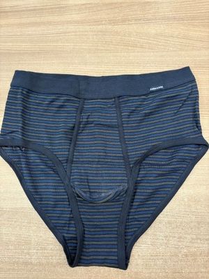 Ammann Heren Slip met opening : Blauw gestreept