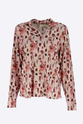 Signe Nature Polo: Bordeau / Roze