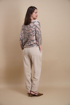 Signe Nature Dames trui: Grijs / Beige