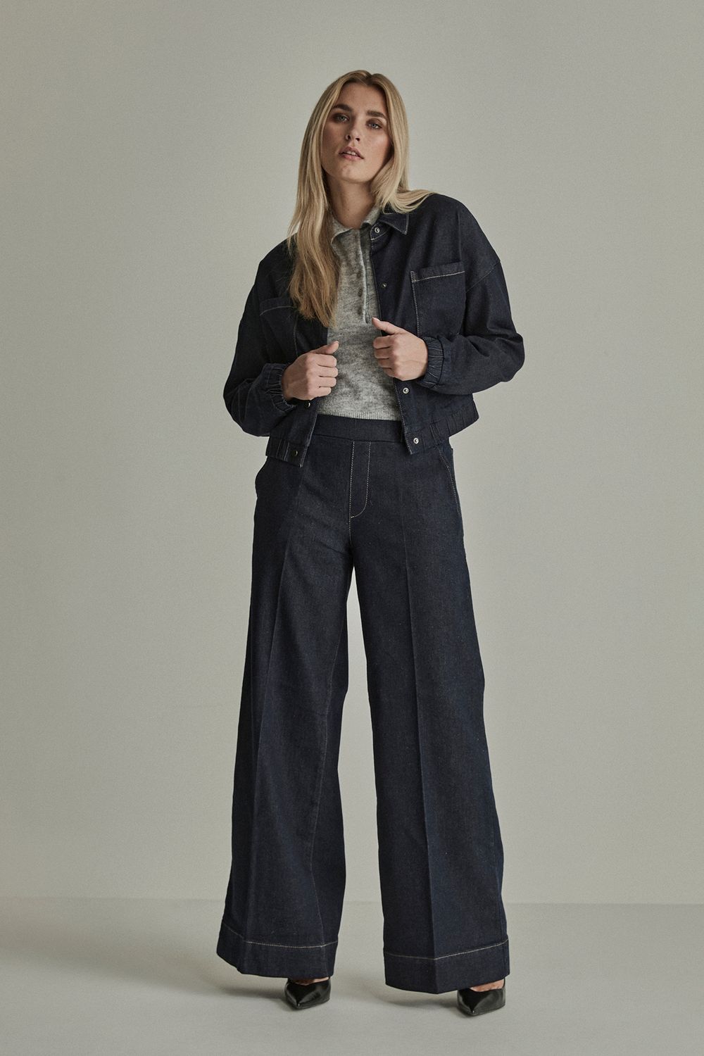 Para Mi Jeans Broek: Lizzy, Indigo Blue, Elastiek in de lenden