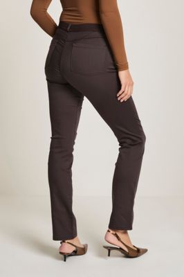 Para Mi Broek: Angie Elastic, heaven Uni, Deep Brown, L32