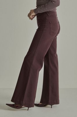 Para Mi Broek: Sharon Pocket, Burgundy Red, L32, Wonder comfort