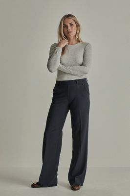 Para Mi Broek: Mira Elastic, Twill Jersey, Navy