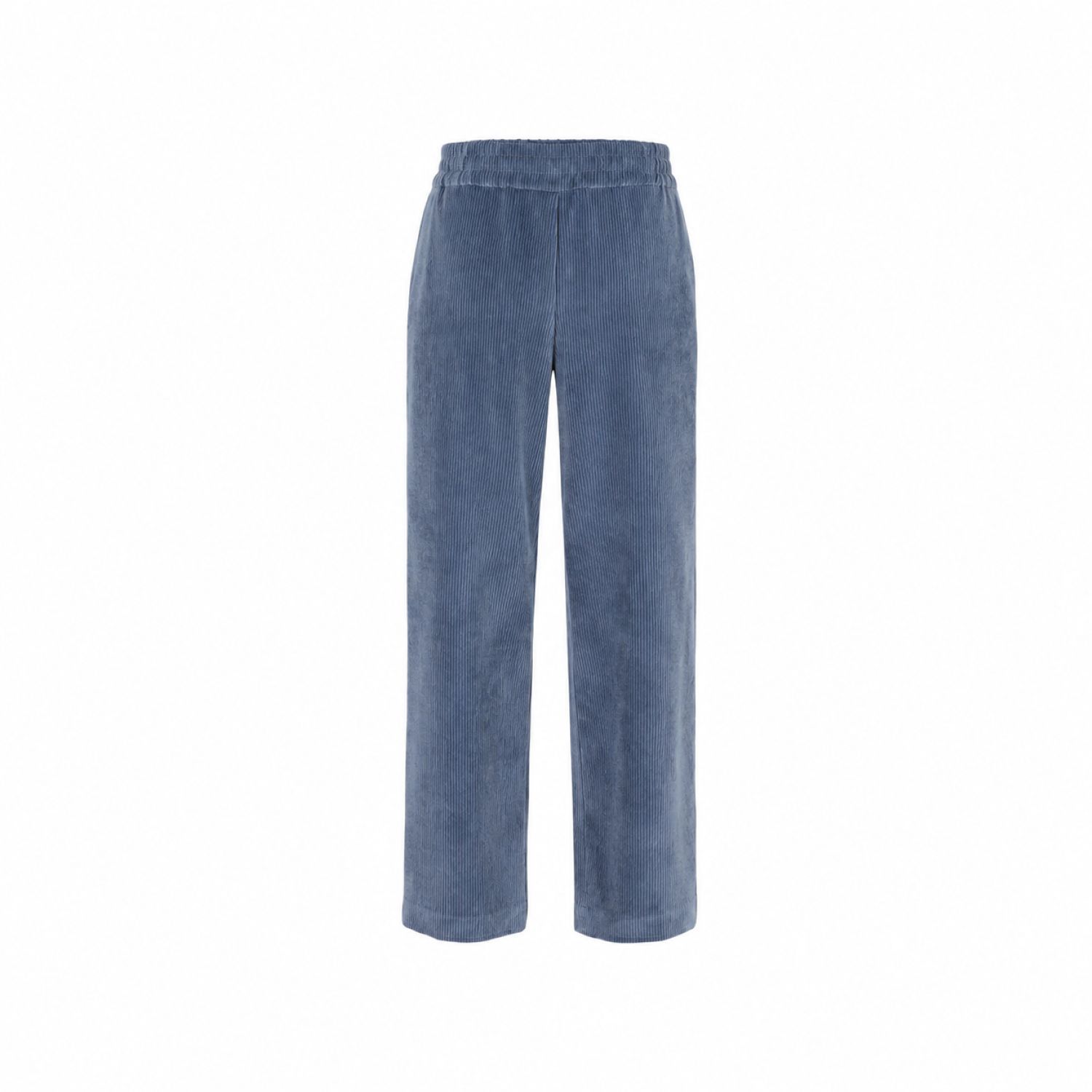Punto One Fashion Broek: Cordumac, Ribfluweel, Jeansblauw, elastiek in de lenden