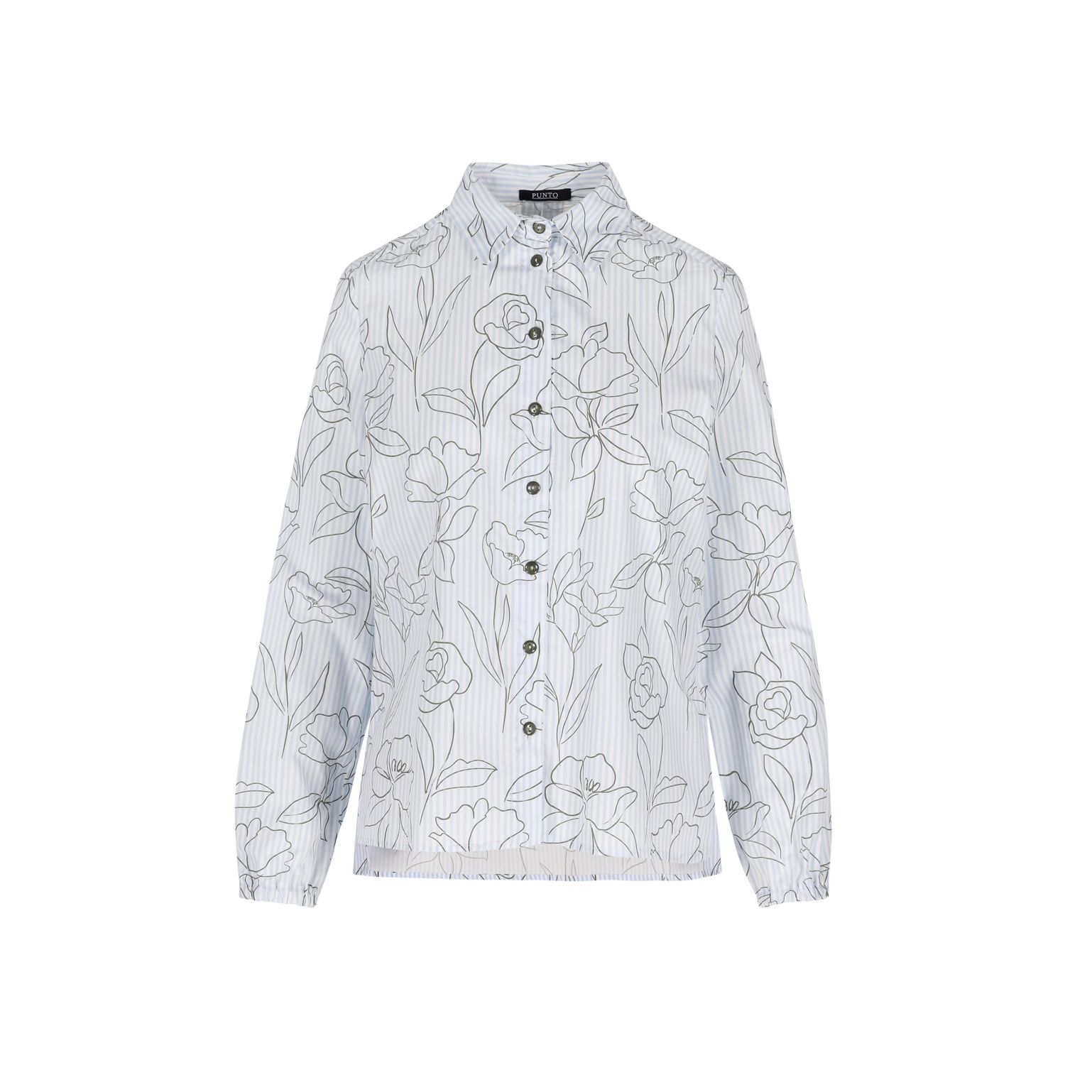 Punto One Fashion Bloes: Chloe, Blauw / Plum