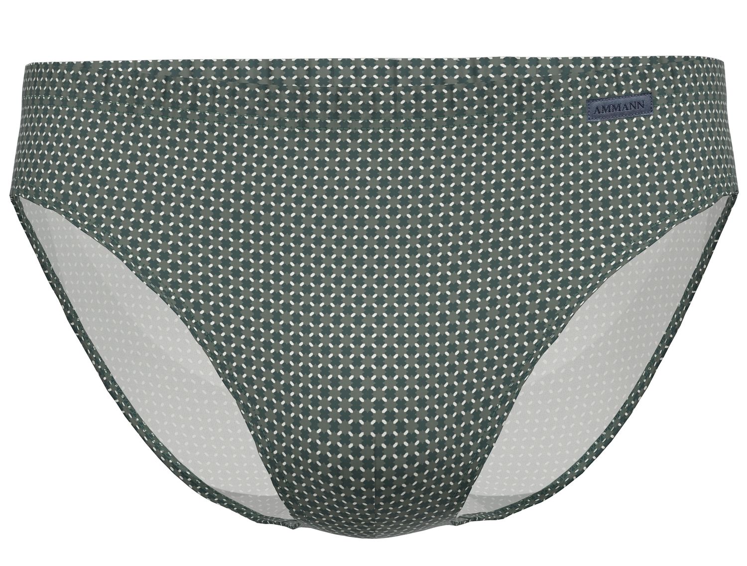 Ammann Slip heren: Retro model, groen / taupe, Midi model