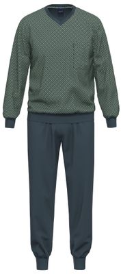 Ammann pyjama heren: Groen / blauw