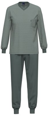 Ammann pyjama heren: Groen / taupe