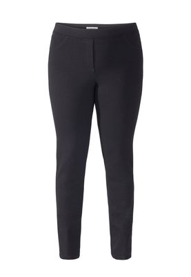 KJ brand Dames Broek: Zwart, Jenny ( zalige broek ) aansluitend model