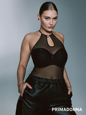 Prima Donna Body: Shearly, Zwart, Tulle