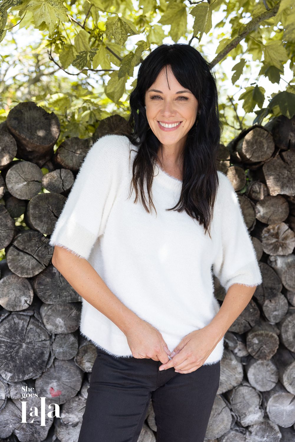 She goes Lala Pull: Marie Louise, Off White, warme trui