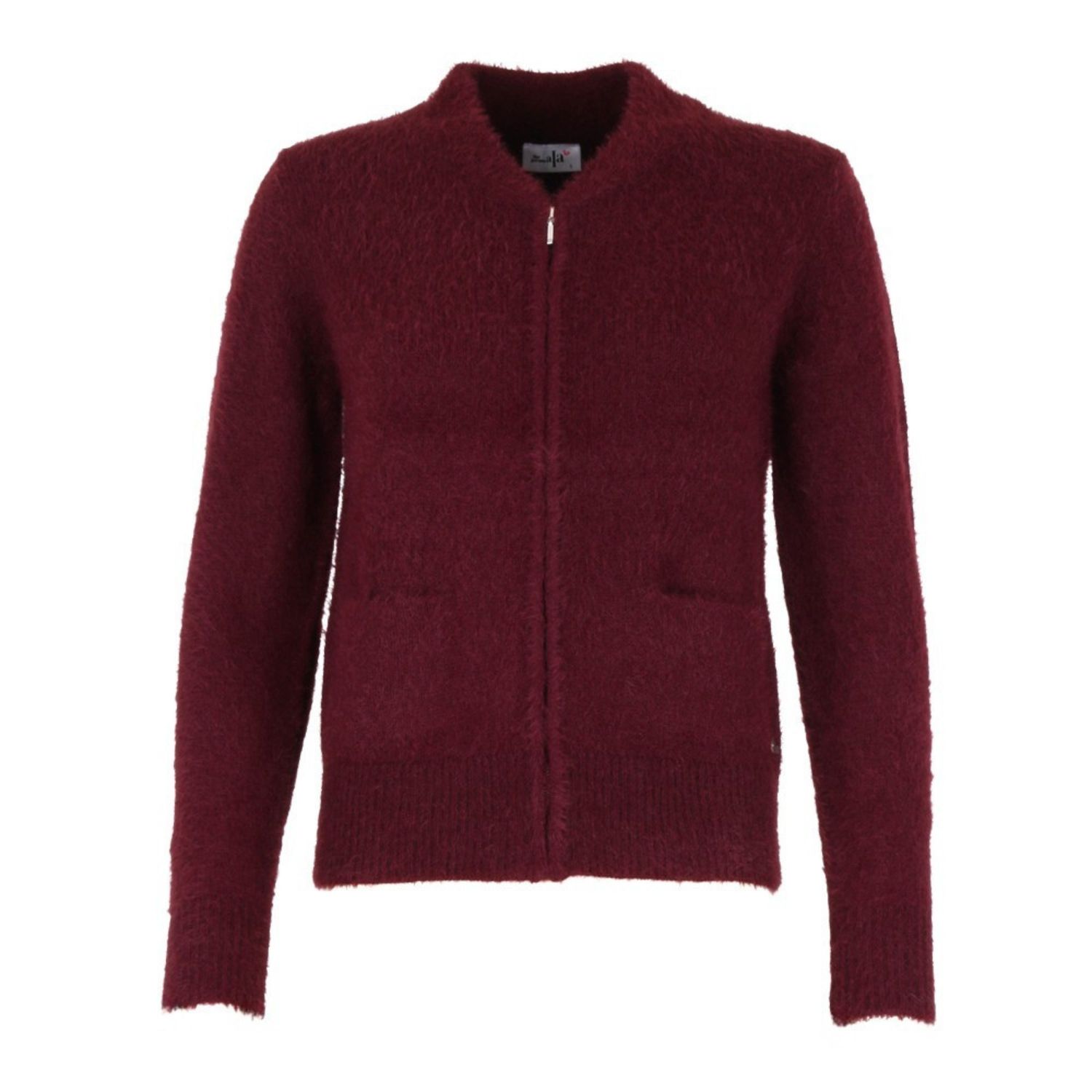 She goes Lala Gilet: Marianne, Aubergine, met rits