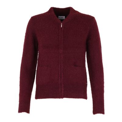She goes Lala Gilet: Marianne, Aubergine, met rits