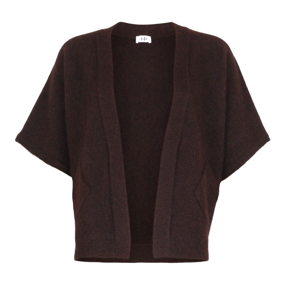 She goes Lala Gilet: Matilde, Brown, aangesneden mouw