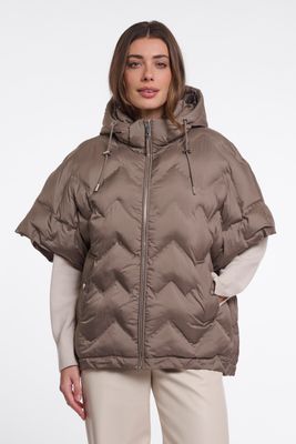 Rino &amp; Pelle Vest: Hilary, Toffee kleur, aangesneden mouw