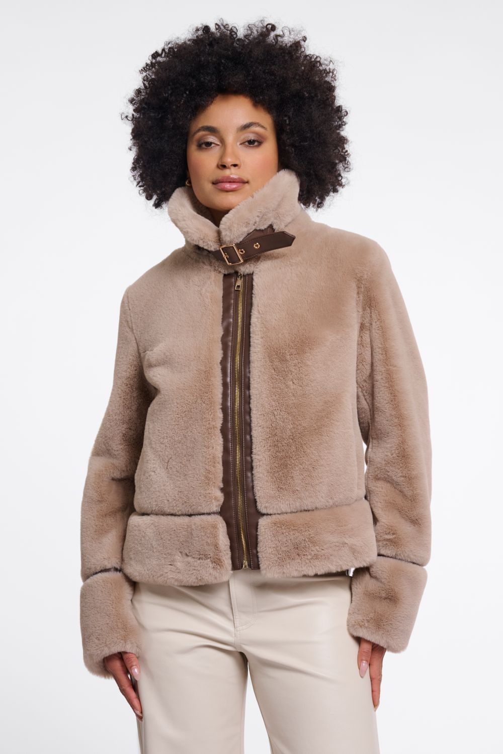 Rino &amp; Pelle damesjas: Lambra, oat kleur ( camel kleur )