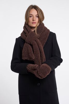 Rino &amp; Pelle Wanten: Aleida, Coffee Roast ( donker bruin )
