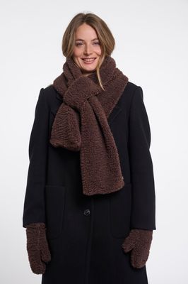Rino &amp; Pelle Sjaal: Asho, Coffee Roast ( donker bruin )