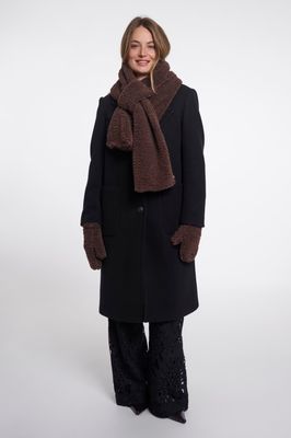 Rino &amp; Pelle Sjaal: Asho, Coffee Roast ( donker bruin )