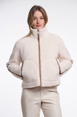 Rino &amp; Pelle Vest: Jaydee, Birch kleur ( ecru ), teddy stof