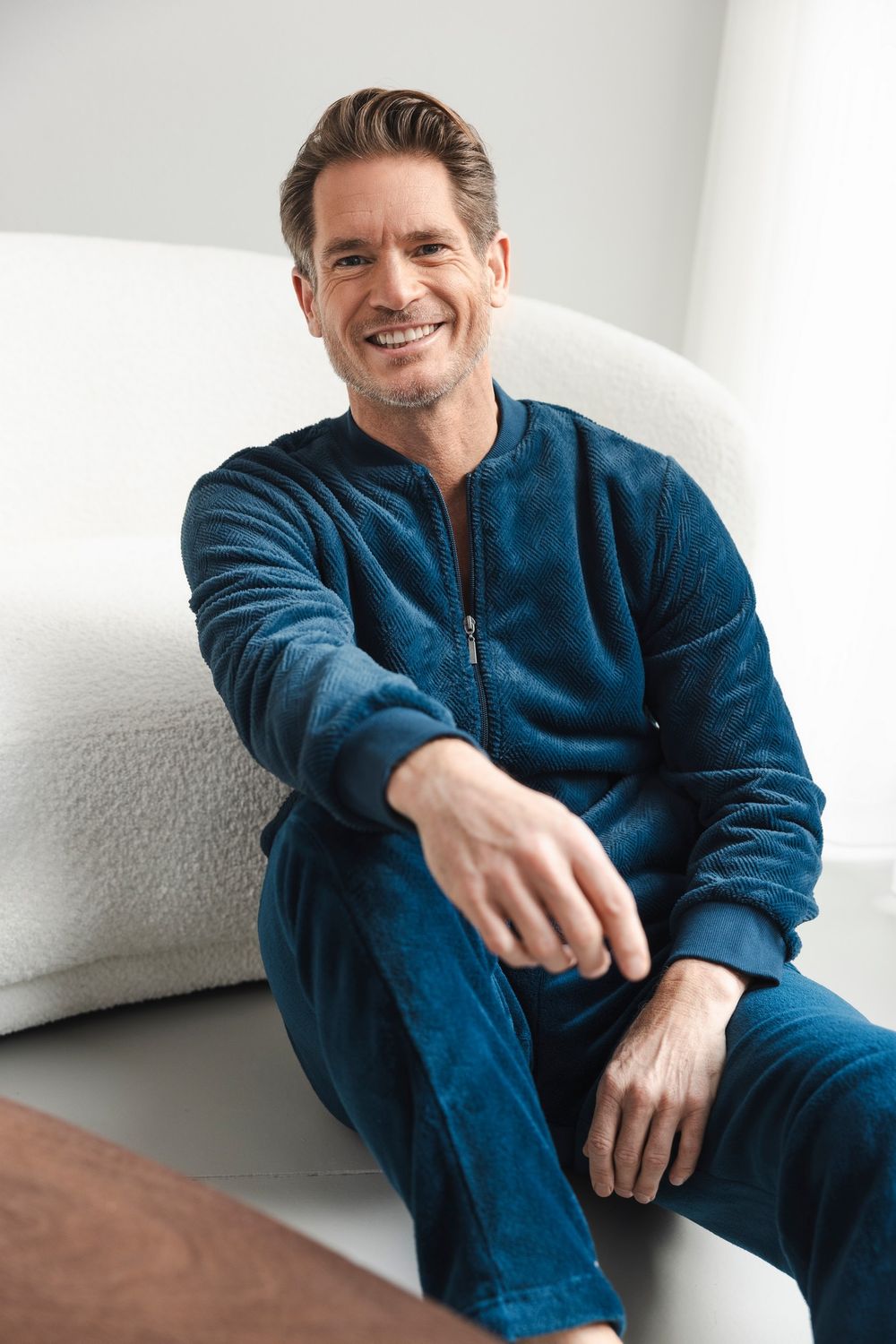 Pastunette Heren Homewear: Blauw, met rist