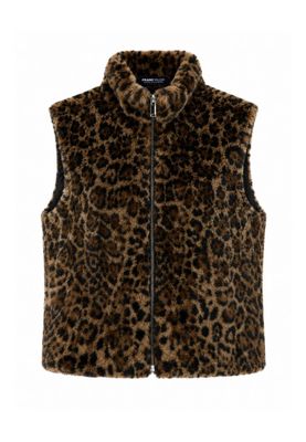 Frank Walder Bodywarmer met luipaard print