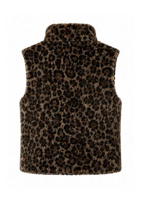 Frank Walder Bodywarmer met luipaard print
