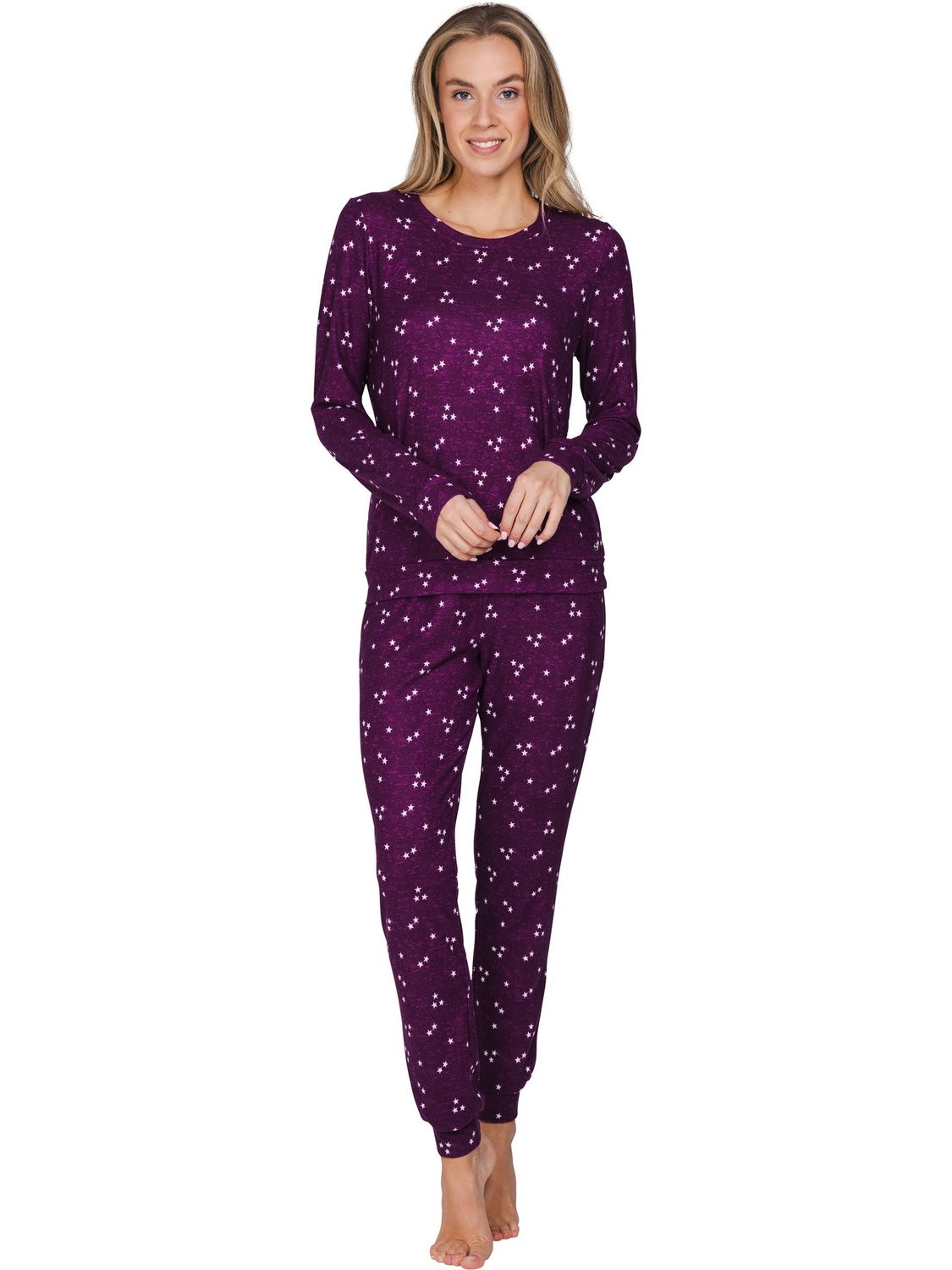 Pastunette Rebelle Dames Pyjama: Dark Purple, warm en zacht