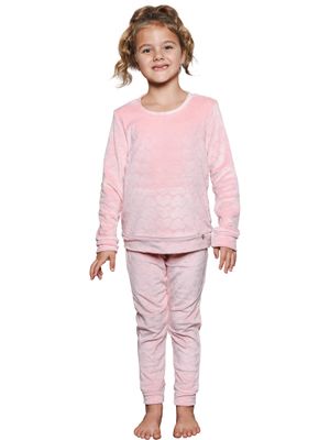 Pastunette Meisjes pyjama: Roze, Velours