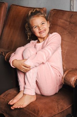 Pastunette Meisjes pyjama: Roze, Velours