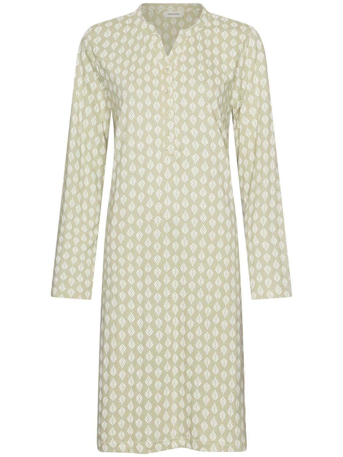 Pastunette slaapkleed dames: Groen, lengte 100cm
