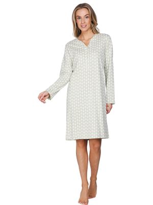 Pastunette slaapkleed dames: Groen, lengte 100cm
