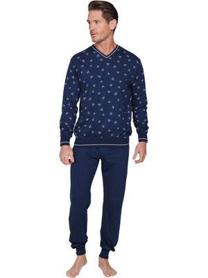 Pastunette Heren Pyjama: Blauw, Vliegtuigen