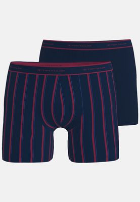 Tom Tailor Boxer Short: Long Pants, Duopack ( blauw )