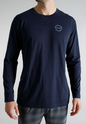 Tom Tailor Pyjama Heren: Blauw / carree broek
