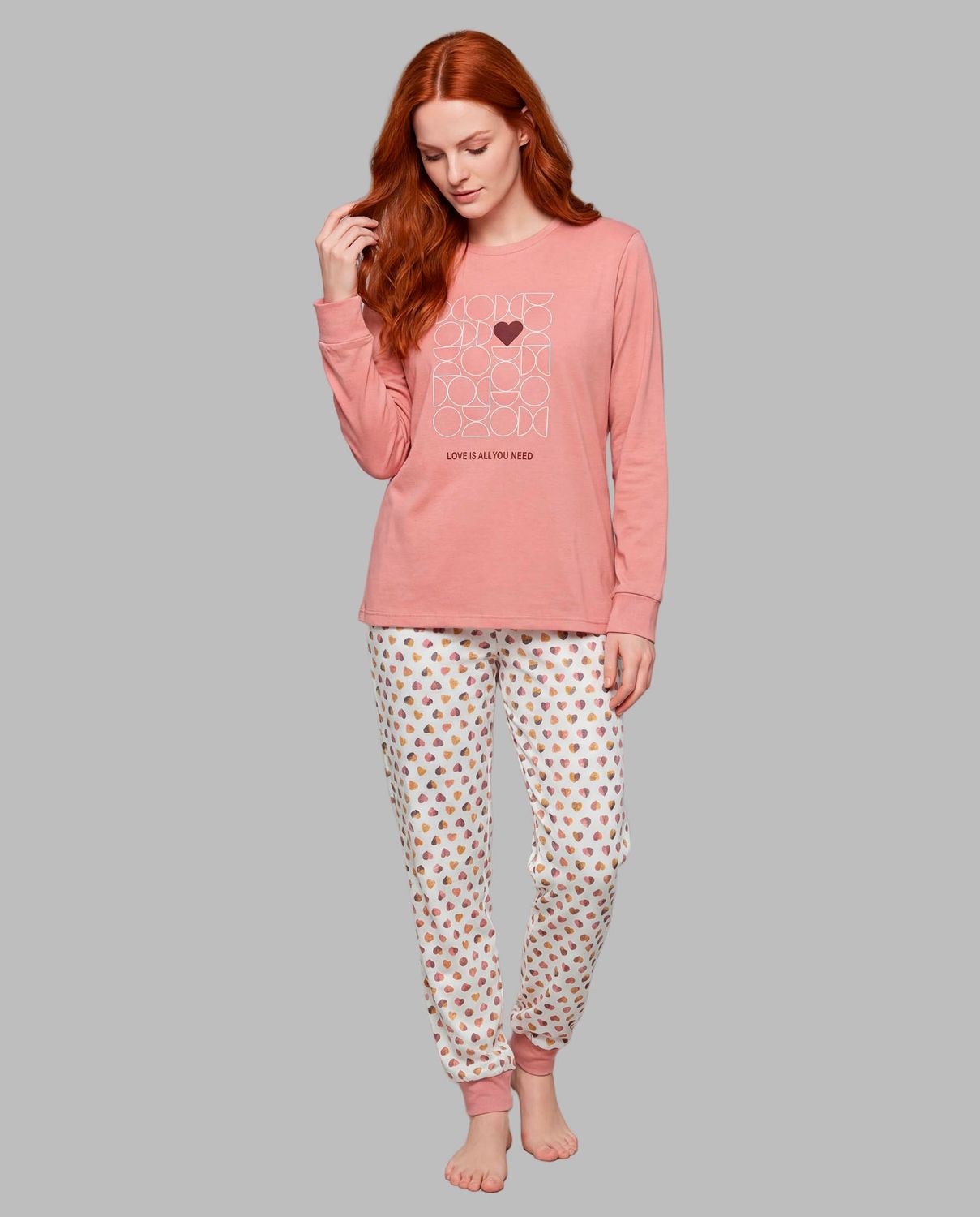 Egatex ( Senoretta ) Pyjama Dames: Peach, gemoloneerd