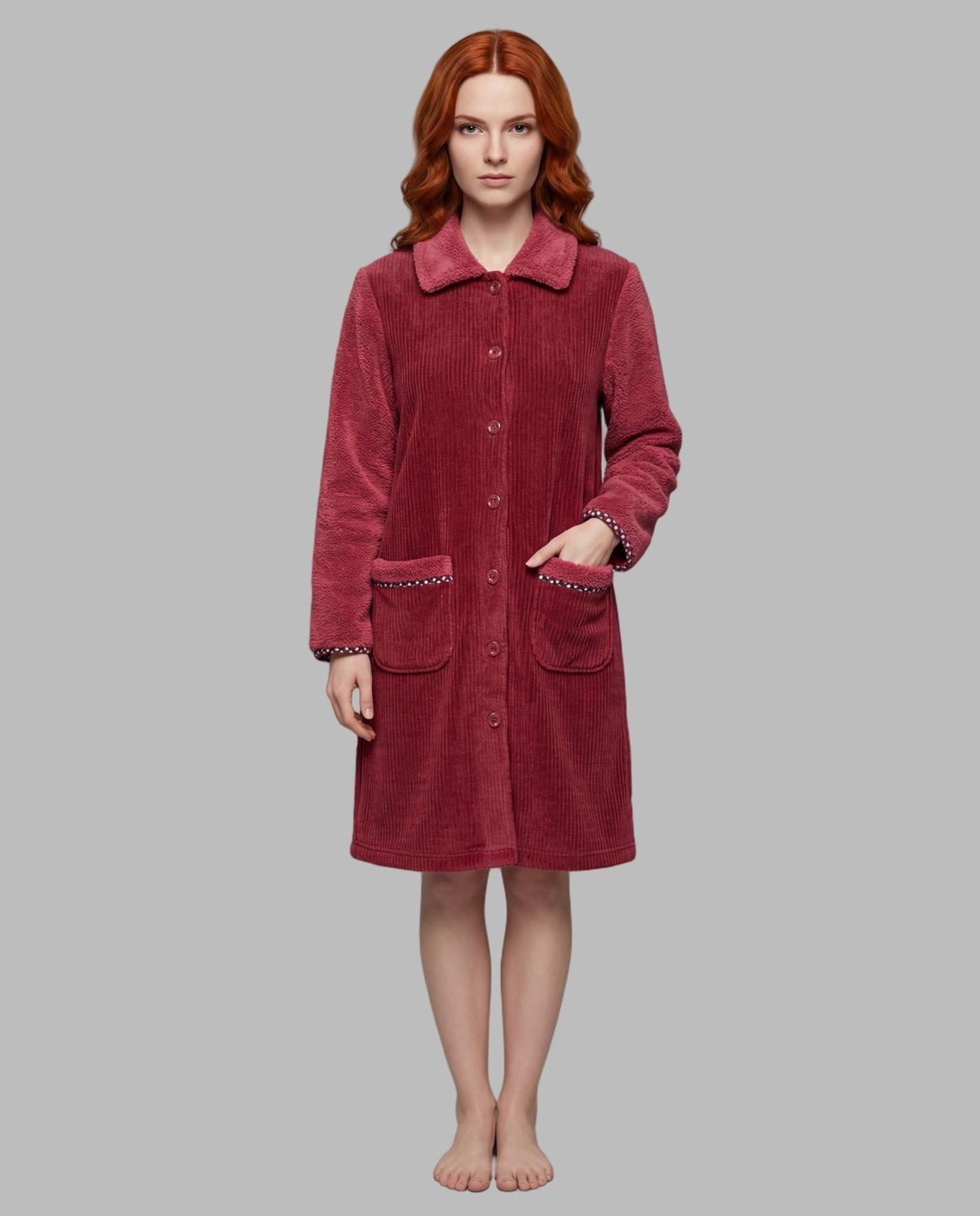 Egatex ( Senoretta ) kamerjas Dames: Framboos kleur, warm