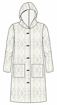 Ringella Dames kamerjas: Ecru, met knopen, Super warm
