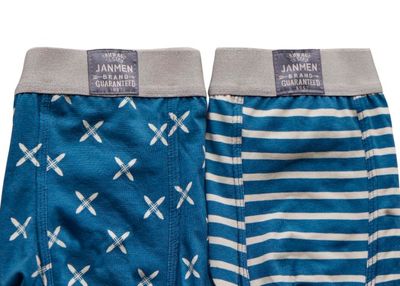 Janira Men Boxers: Duopack , Blue Paddle