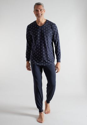 Ceceba Heren Pyjama: Katoen, Blauw, Tot 6XL